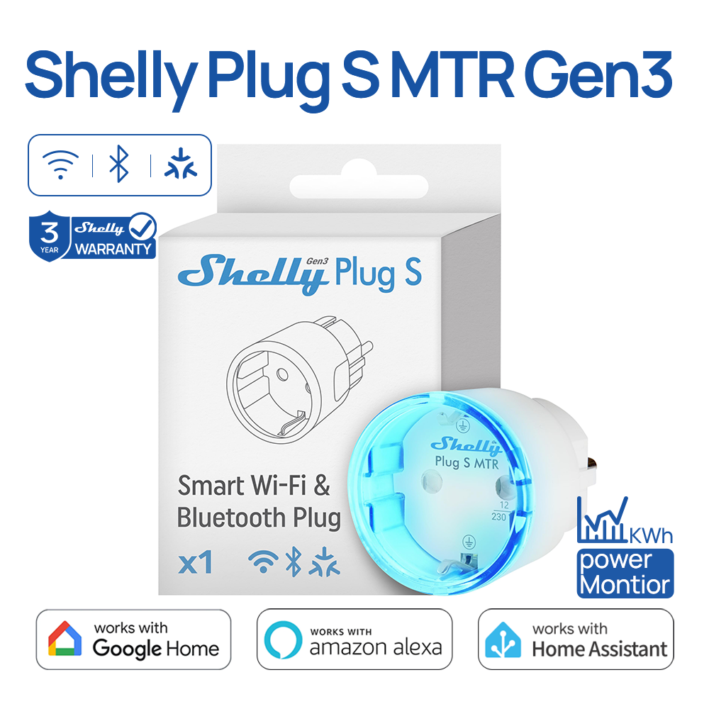 Shelly Relay Module - Shelly Plug S MTR Gen3 Matter-Kompatible