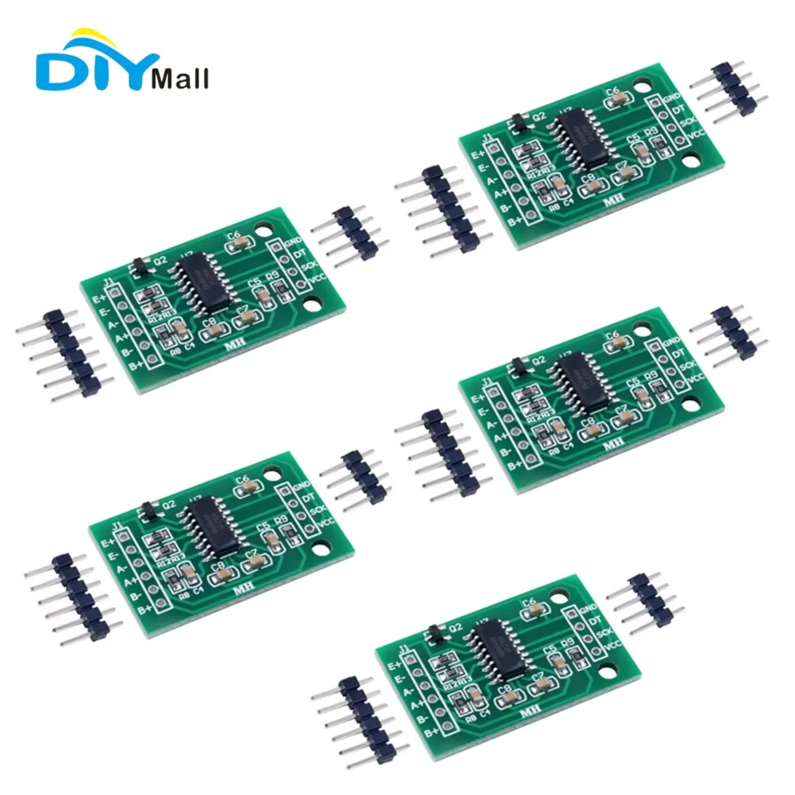 Home Automation Arduino - DIYmall HX711 Zweikanaliges 24-Bit Präzisions-Wägezellenverstärkermodul Grüne