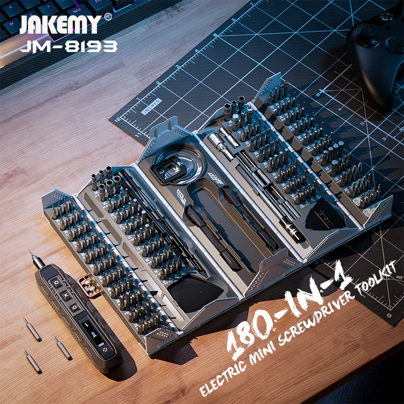 Home Automation System Diy - JAKEMY JM-8193 180-in-1 Elektro-Mini-Präzisions-Schraubendreher-Toolkit, multifunktional, für