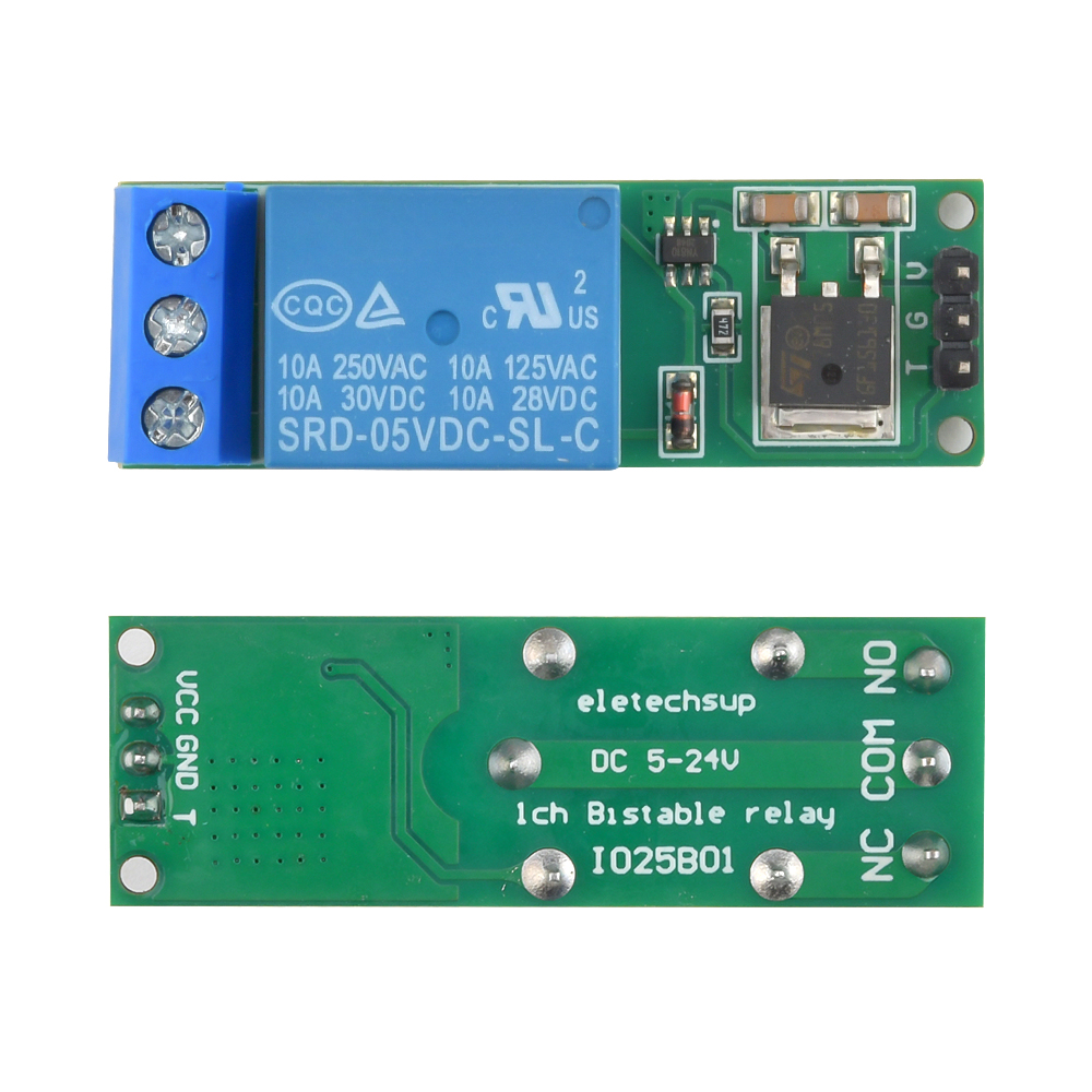 Shelly Relay Module - DC 6–24 V Flip-Flop-Latch-Relaismodul, 1-Wege, bistabiler,
