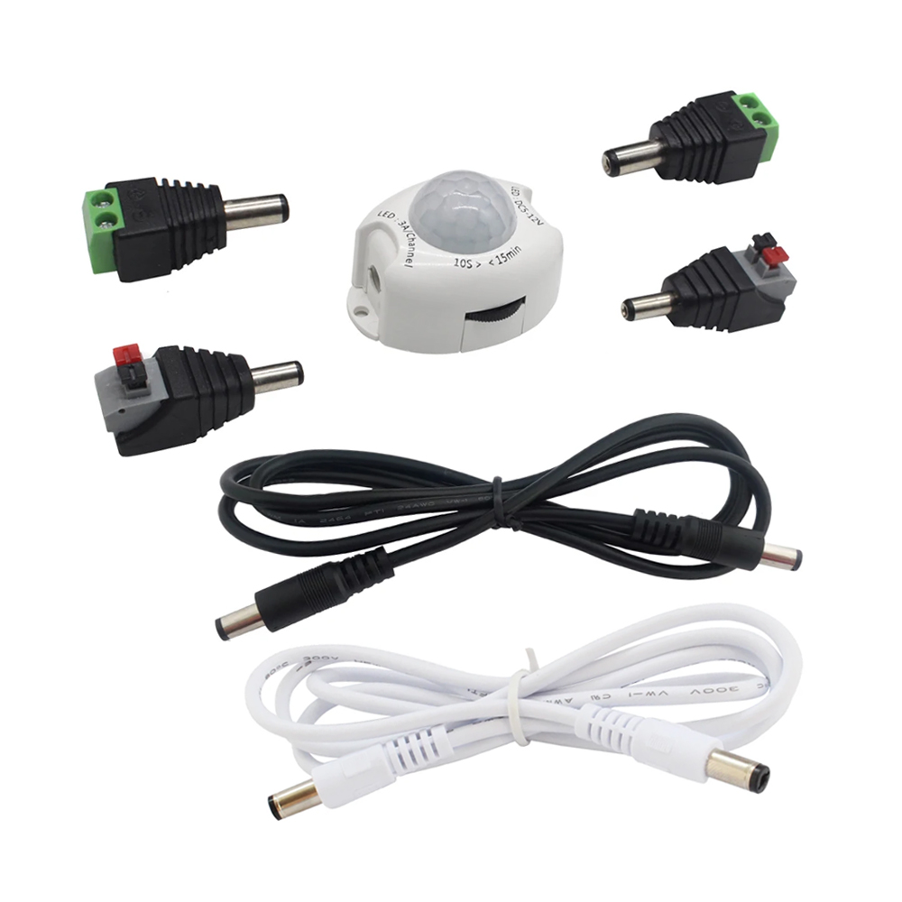 Motion Sensor Pir Wired - PIR-Bewegungsmelder-Schalter, 12 V DC, Timer, automatisch,
