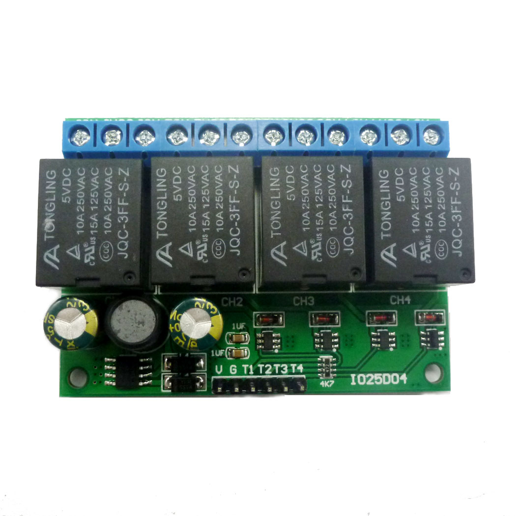 Shelly Relay Module - 4-Kanal DC 6V-24V Flip-Flop-Relaismodul, bistabiler selbstsperrender