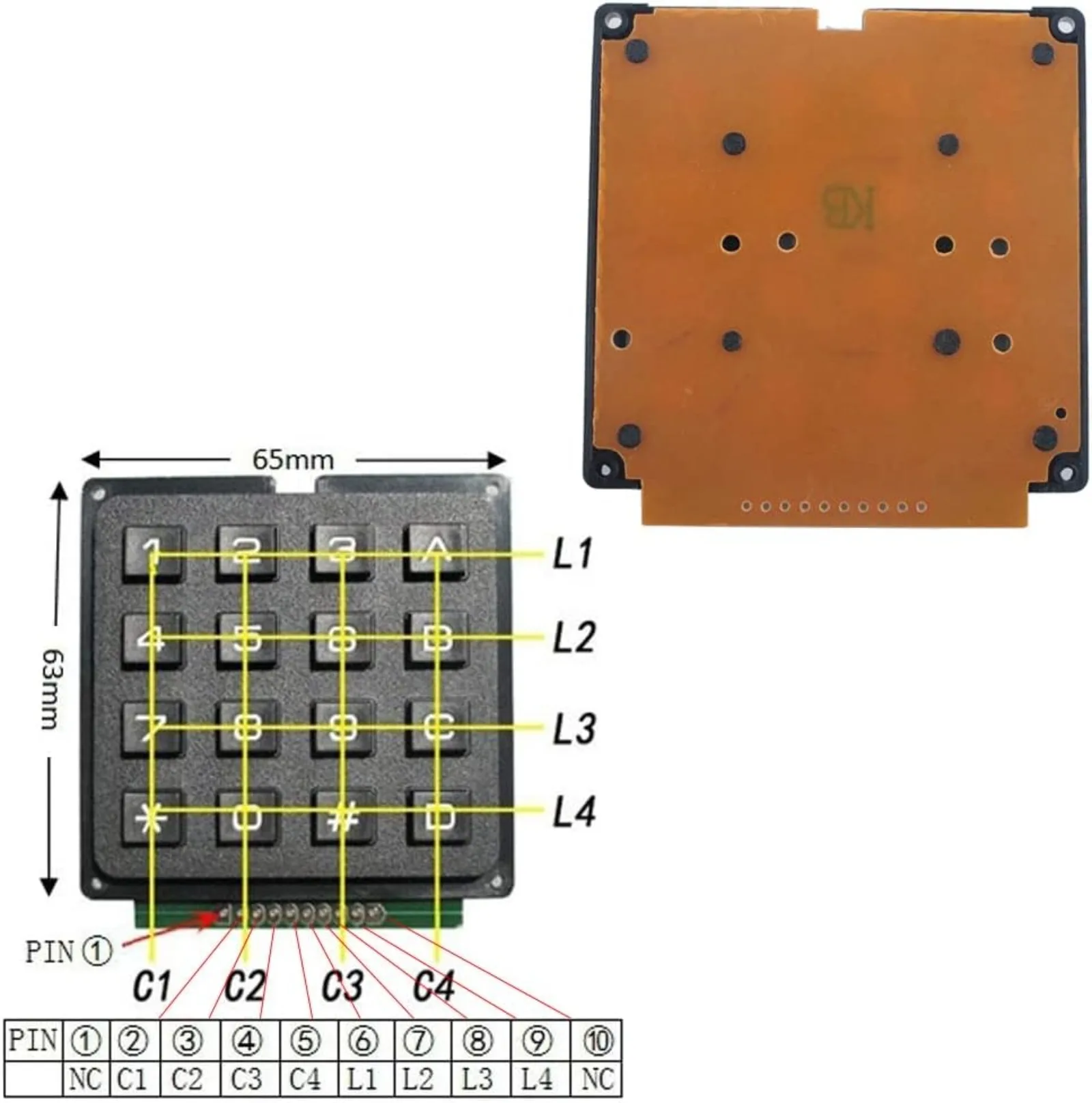 4x4 Matrix-Membrantastatur 16- – Home Automation Arduino Bewertung und Preis