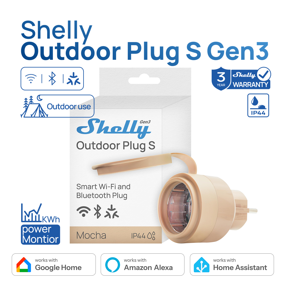 Shelly Outdoor Plug S Gen3 Pow – Shelly Relay Module Bewertung und Preis