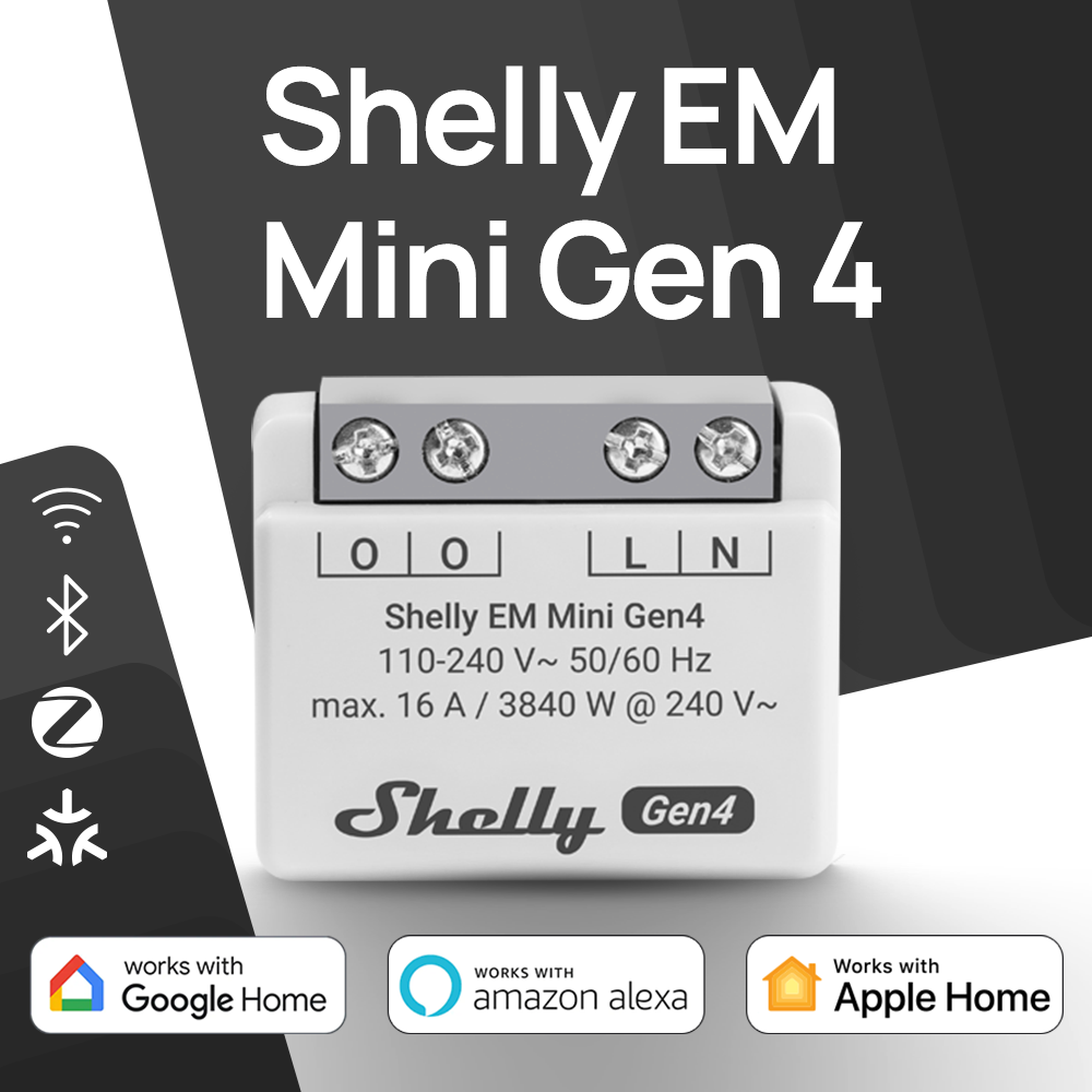 Shelly EM Mini Gen4 Matter Kom – Shelly Relay Module Bewertung und Preis