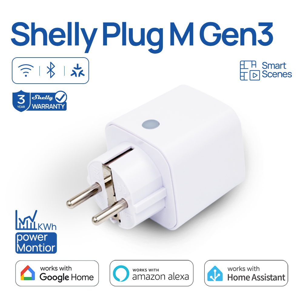 Shelly Plug M Gen3 WLAN Smart  – Shelly Relay Module Bewertung und Preis
